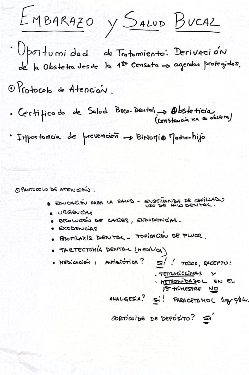 Embarazo y Salud Bucal 30-10