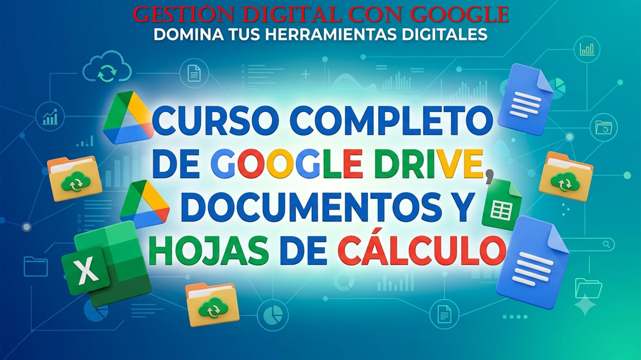 Carátula de presentación del curso de Gestión digital con Google